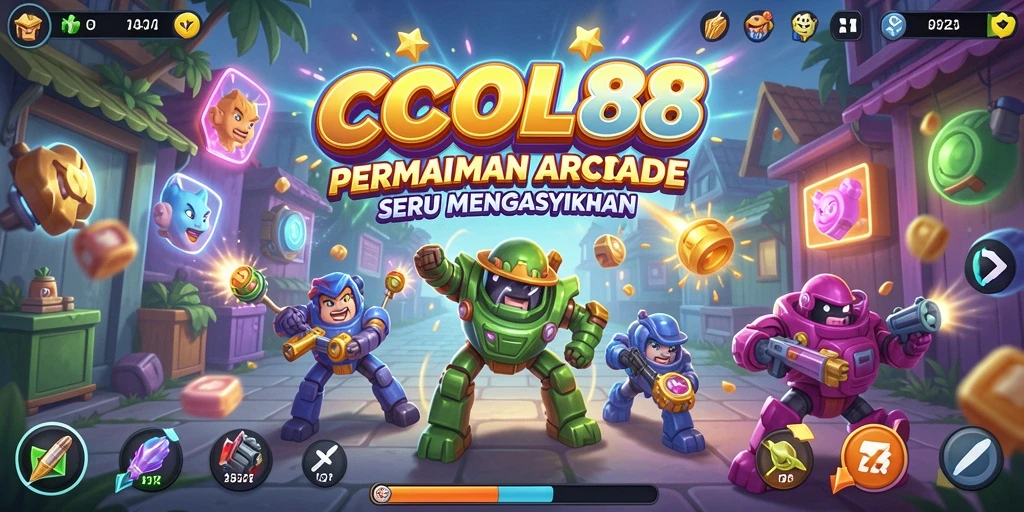 Gameplay seru COCOL88 dengan karakter lucu.