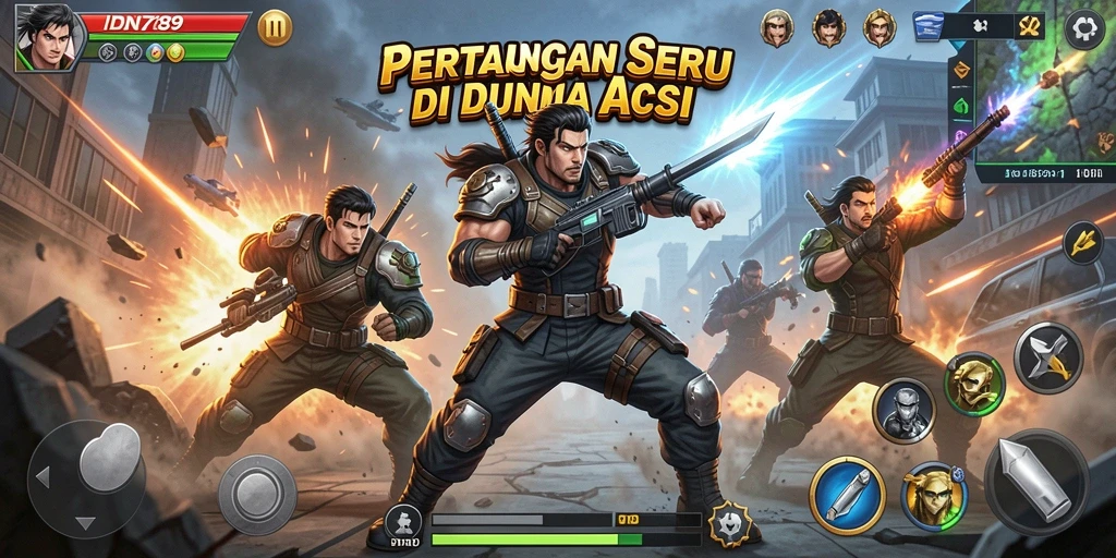 Screenshot menampilkan aksi seru di dalam IDN789.