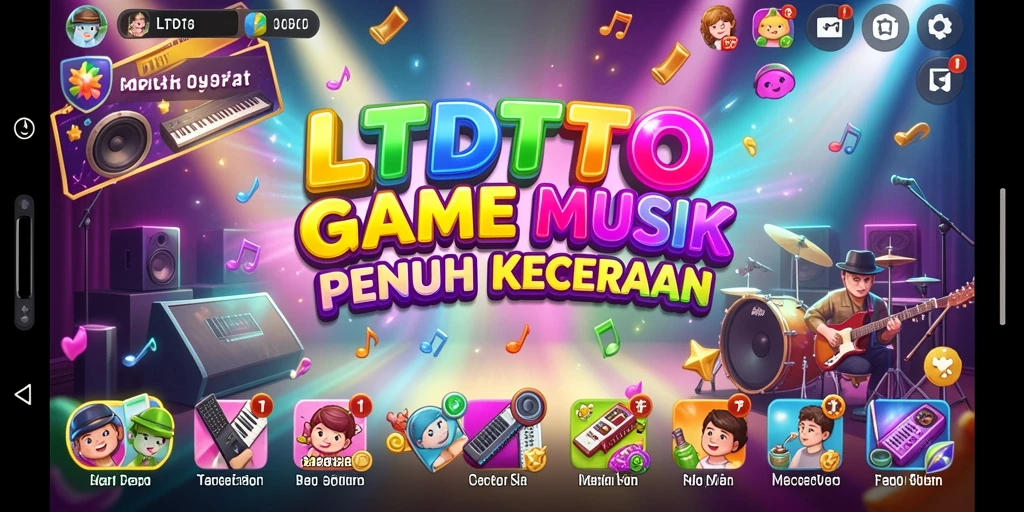 Menampilkan momen menyenangkan dalam gameplay LTDTOTO dengan musik.