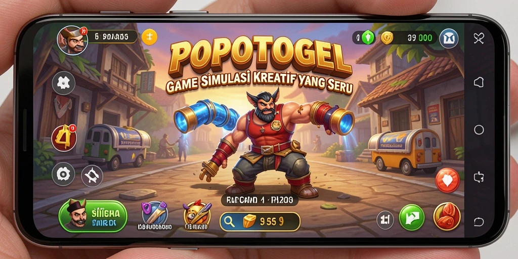 Gameplay POPOTOGEL yang menarik dan penuh warna.