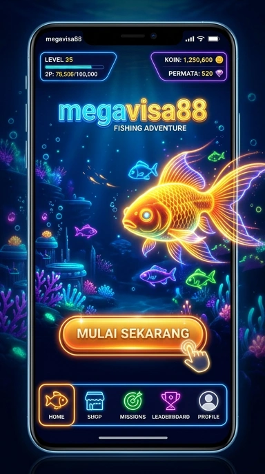 Tampilan aplikasi megavisa88 yang menarik dan terorganisir.